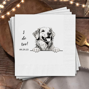 Serviette En Papier Golden Retriever Chien Personnalisé Je fais aussi