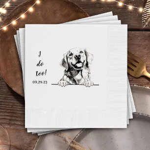 Serviette En Papier Golden Retriever Chien Personnalisé Je fais aussi