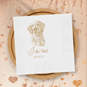 Serviette En Papier Golden Retriever Dog I Do Too Custom Cocktail