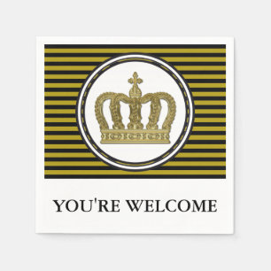 Serviette En Papier Golden Royal Crown II + votre backgr. & idées