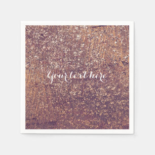 Serviette En Papier Golden Shimmer Glam Faux Parties scintillant Anniv