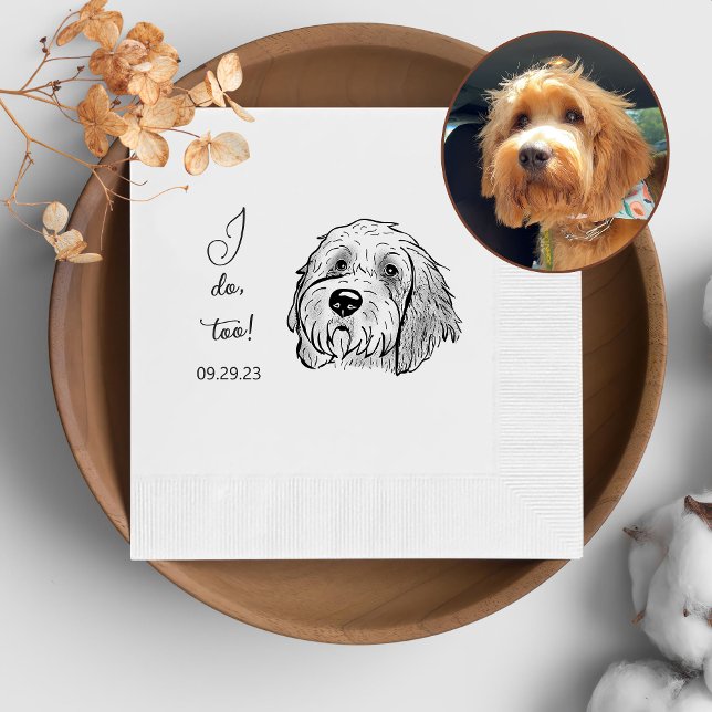 Serviette En Papier Goldendoodle Chien Personnalisé Je fais Aussi (Créateur téléchargé)