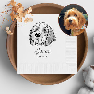 Serviette En Papier Goldendoodle Chien Personnalisé Je fais trop de se
