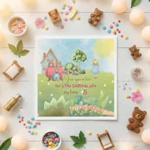 Serviette En Papier Goldilocks Anniversaire Napkin