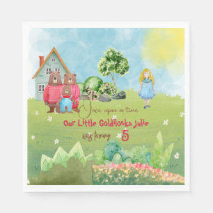 Serviette En Papier Goldilocks Anniversaire Napkin