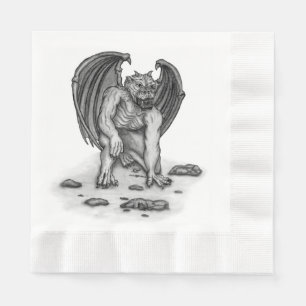 Serviette En Papier Golem Gargoyle