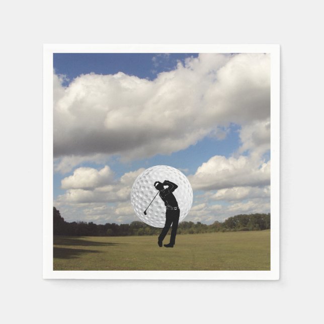 Serviette En Papier Golf (Devant)