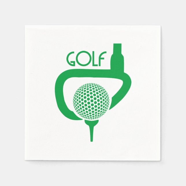 Serviette En Papier Golf (Devant)