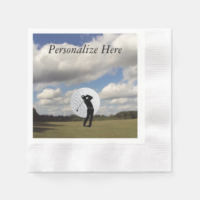 Serviette En Papier Golf (Devant)