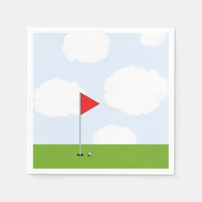 Serviette En Papier Golf (Devant)