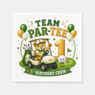 Serviette En Papier Golf 1er Anniversaire 