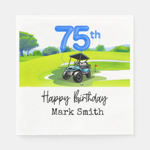 Serviette En Papier Golf 75e anniversaire à Golfer