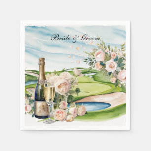 Serviette En Papier Golf avec thème mariage pour golfeurs