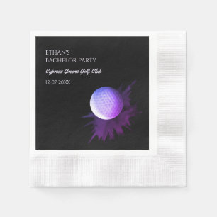 Serviette En Papier Golf Bachelor Party - Golf trip golfeur classique