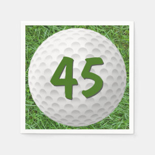 Serviette En Papier Golf Ball 45e Anniversaire serviettes