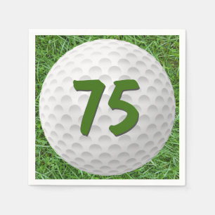 Serviette En Papier Golf Ball 75e Anniversaire serviettes