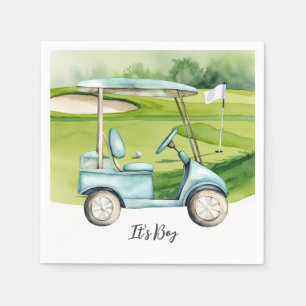 Serviette En Papier Golf C'est un garçon pour la baby shower  