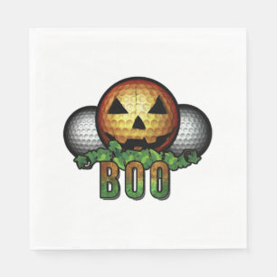 Serviette En Papier Golf Club Parcours Halloween Golfer Retirement Cad