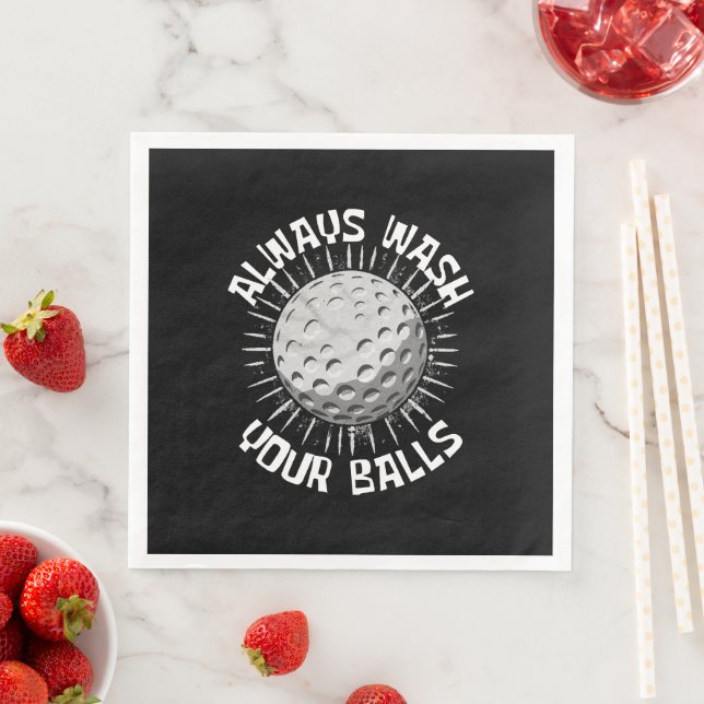 Serviette En Papier Golf drôle (En situation)