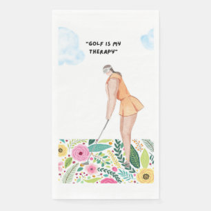 Serviette En Papier Golf drôle Dire pour Golfer