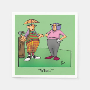 Serviette En Papier Golf Humour Cocktail Party Napkins