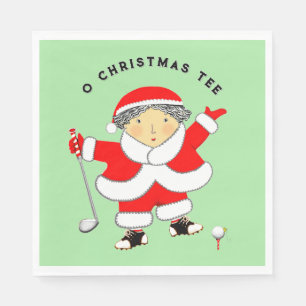 Serviette En Papier Golf Noël