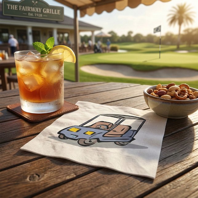 Serviette En Papier Golf Part Fun Sport Véhicule (Créateur téléchargé)
