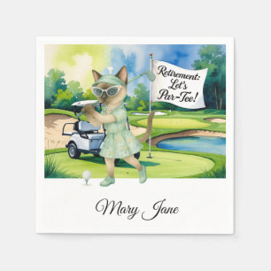 Serviette En Papier Golf Retraite sur le thème des Amoureux de les cha
