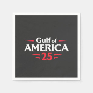Serviette En Papier Golfe d'Amérique Patriotique Américain Drapeau Tru
