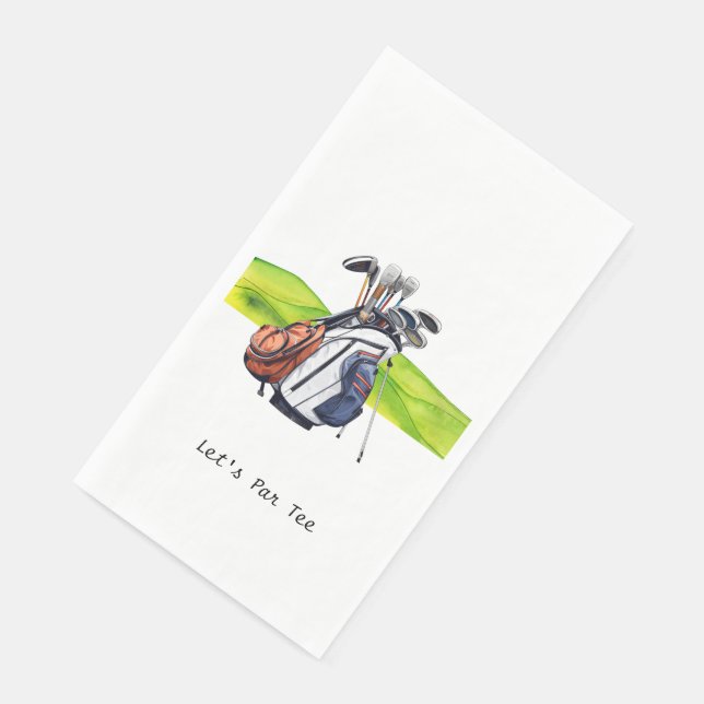 Serviette En Papier Golfer Partons Tee pour la fête (Coin)