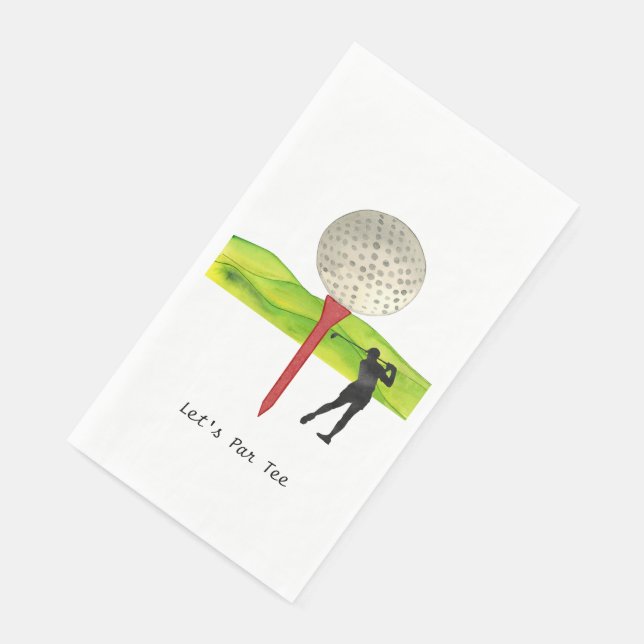 Serviette En Papier Golfer Partons Tee pour la fête (Coin)