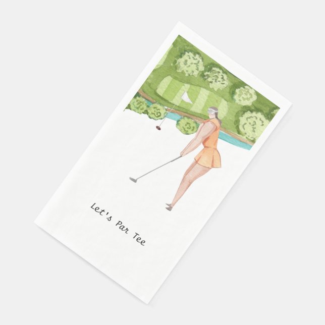 Serviette En Papier Golfer Partons Tee pour la fête (Coin)