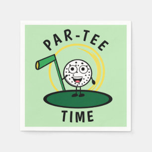 Serviette En Papier Golfers Par-Tee Time