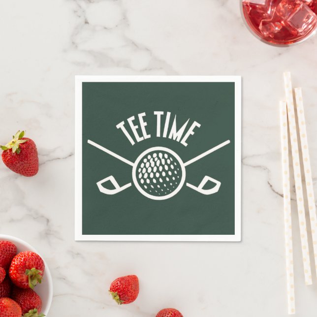 Serviette En Papier Golfers Tee Time (En situation)