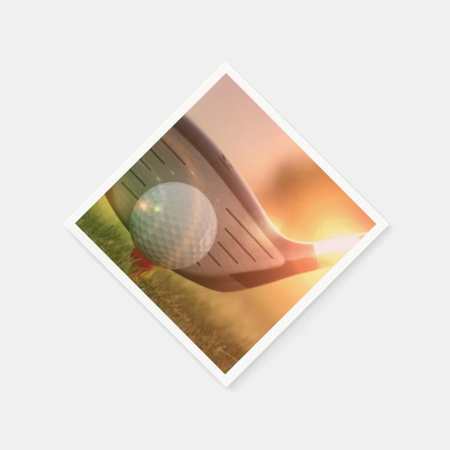 Serviette En Papier Golfeur (Coin)