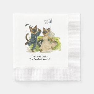 Serviette En Papier Golfeur est sur le parcours de golf pour les amate