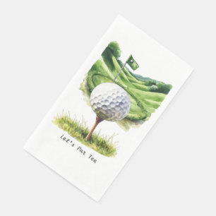 Serviette En Papier Golfeur Par-Tee pour la fête    
