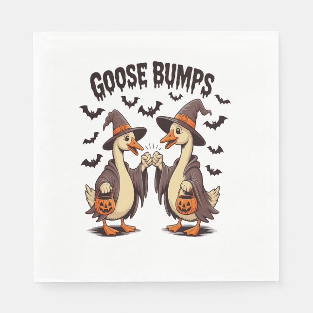Serviette En Papier Goose Bumps Halloween Witch Automne (Devant)
