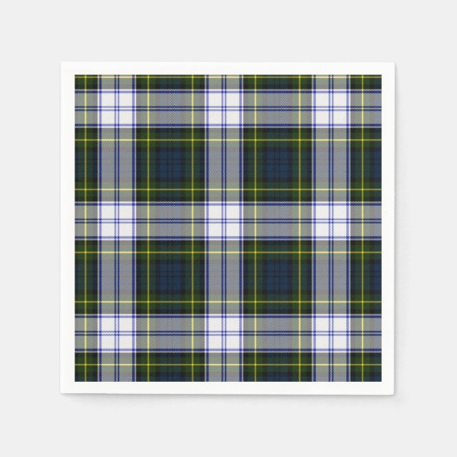 Serviette En Papier Gordon Robe Tartan Papier Plaid Napkins (Devant)