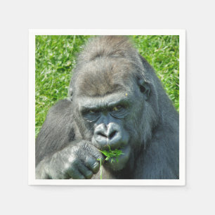 SERVIETTE EN PAPIER GORILLAS