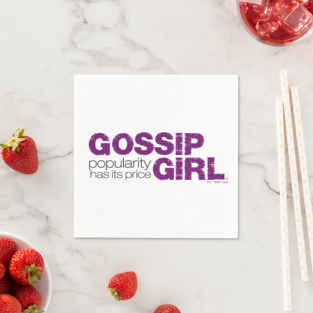 Serviette En Papier Gossip Girl - La Popularité A Son Prix (En situation)