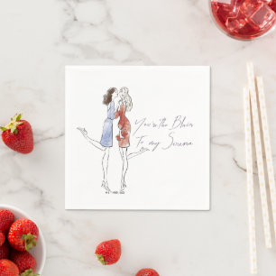 Serviette En Papier Gossip Girl - Tu es le Blair de ma Serena