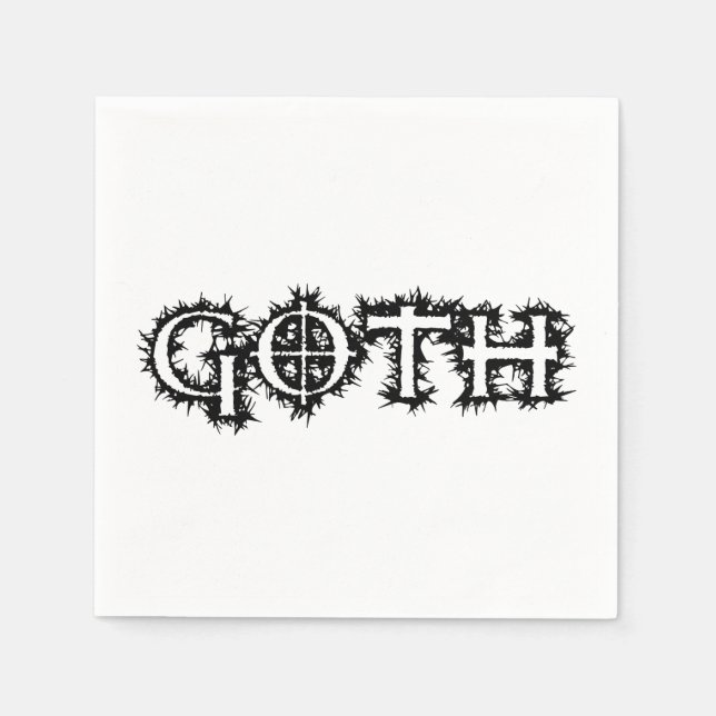 Serviette En Papier Goth (Devant)