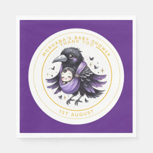 Serviette En Papier Goth Baby Girl Douche Bat Vampire Partyware