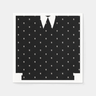 Serviette En Papier Gothique Petite fille en robe noire Anniversaire