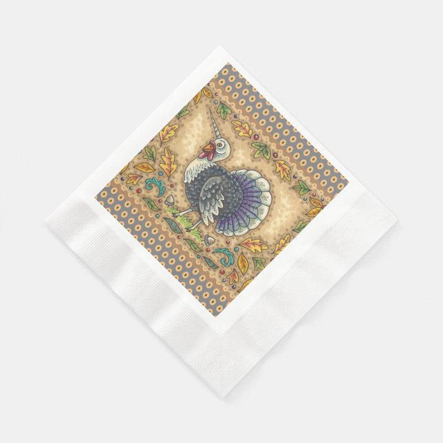 SERVIETTE EN PAPIER GRÂCE À L'UNICORN TURQUIE, IMAGINAIRE WHIMSICAL (Coin)