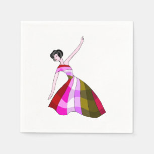 Serviette En Papier Gracity Dance Move Napkins