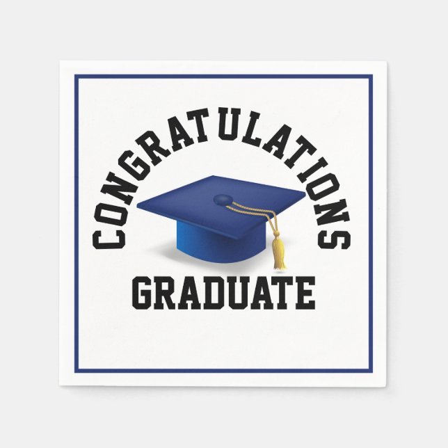 Serviette En Papier Grad Bash Essentials : Célébrez dans le style ! (Devant)