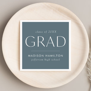 Serviette En Papier Grad Grad Grad Blue Grad Graduation