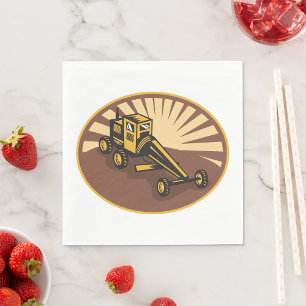 Serviette En Papier Grader rétro